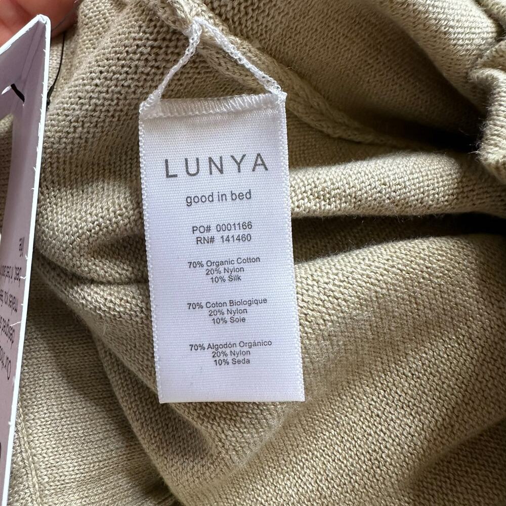 LUNYA Wide Leg Organic Cotton Silk Blend‎ Relaxed Pants Women's Size Small NWT - Picture 8 of 8